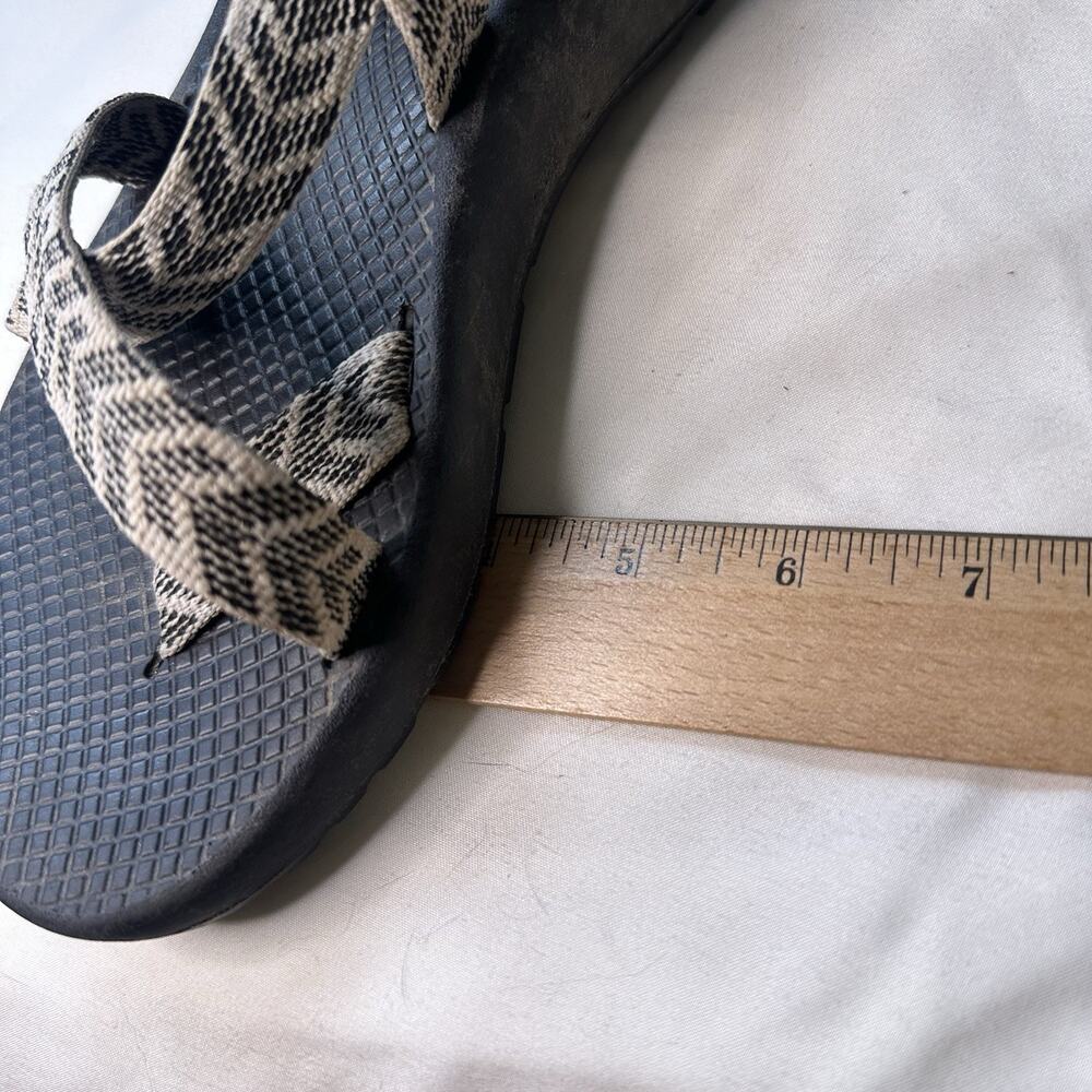 Chaco Z Cloud 2 Women's Strappy Sandals Black Beige Sz 8 Rocket Chevron - Picture 9 of 9